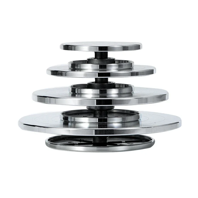 15-30cm Pottery Wheel Double-Sided Aluminum Pottery Turntable for DIY Clay Tools Rotary Plate Cake Rotating Table Ceramics Clay Tool pottery wheel,ceramic tools,spinning turntable