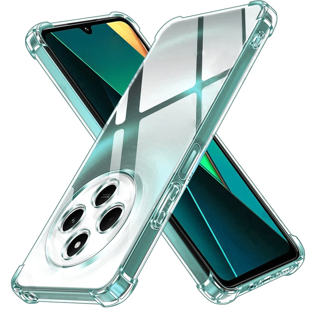 Transparent Soft TPU Silicone Crystal Case - Thin Anti-Shock Protective Cover