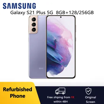 Samsung Galaxy S21 Plus S21+ 5G G996U1 G996N G9960 ricondizionato 6,7" OLED 8GB+128/256GB NFC Core Cellulare Eccellente condizione