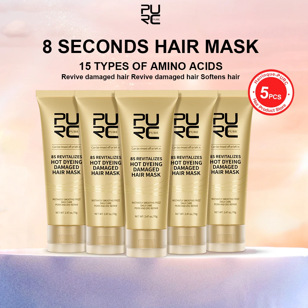 PURC Hair Mask Set Seconds Instant Repair Damaged Frizzy Keratin