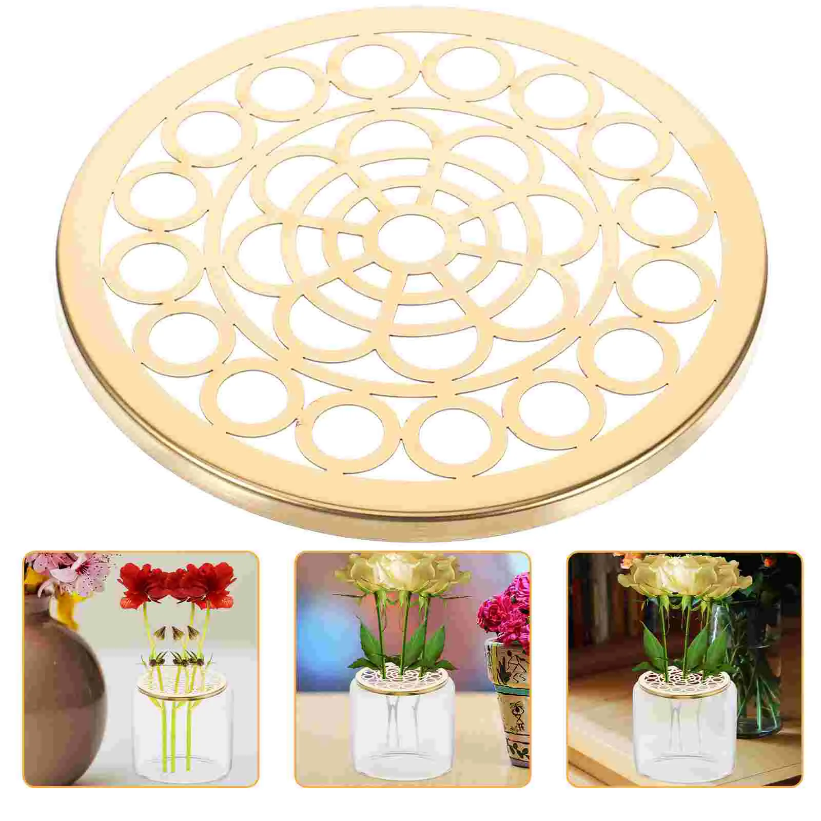 

Household Decor Flower Arrangement Inserts Floral Flowers Plant Fixation Arranger Metal Supplies Decorations for Home