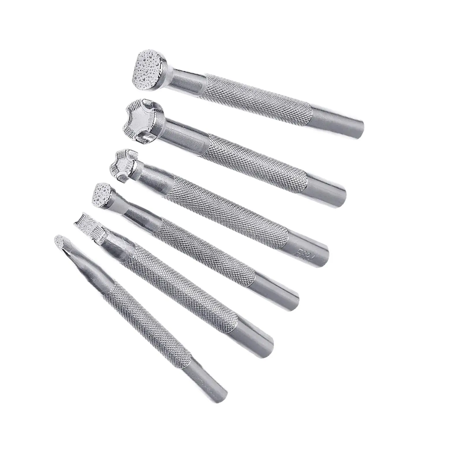 Set of 6 Alloy Leather Stamping Printing Tools for Craft DIY Art