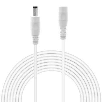5.5mm 2.1mm DC 전원 케이블 CCTV 카메라에 대 한 여성 DC 케이블에 1/3/5/10m 연장 코드 남성 태양 전지 LED 스트립 빛