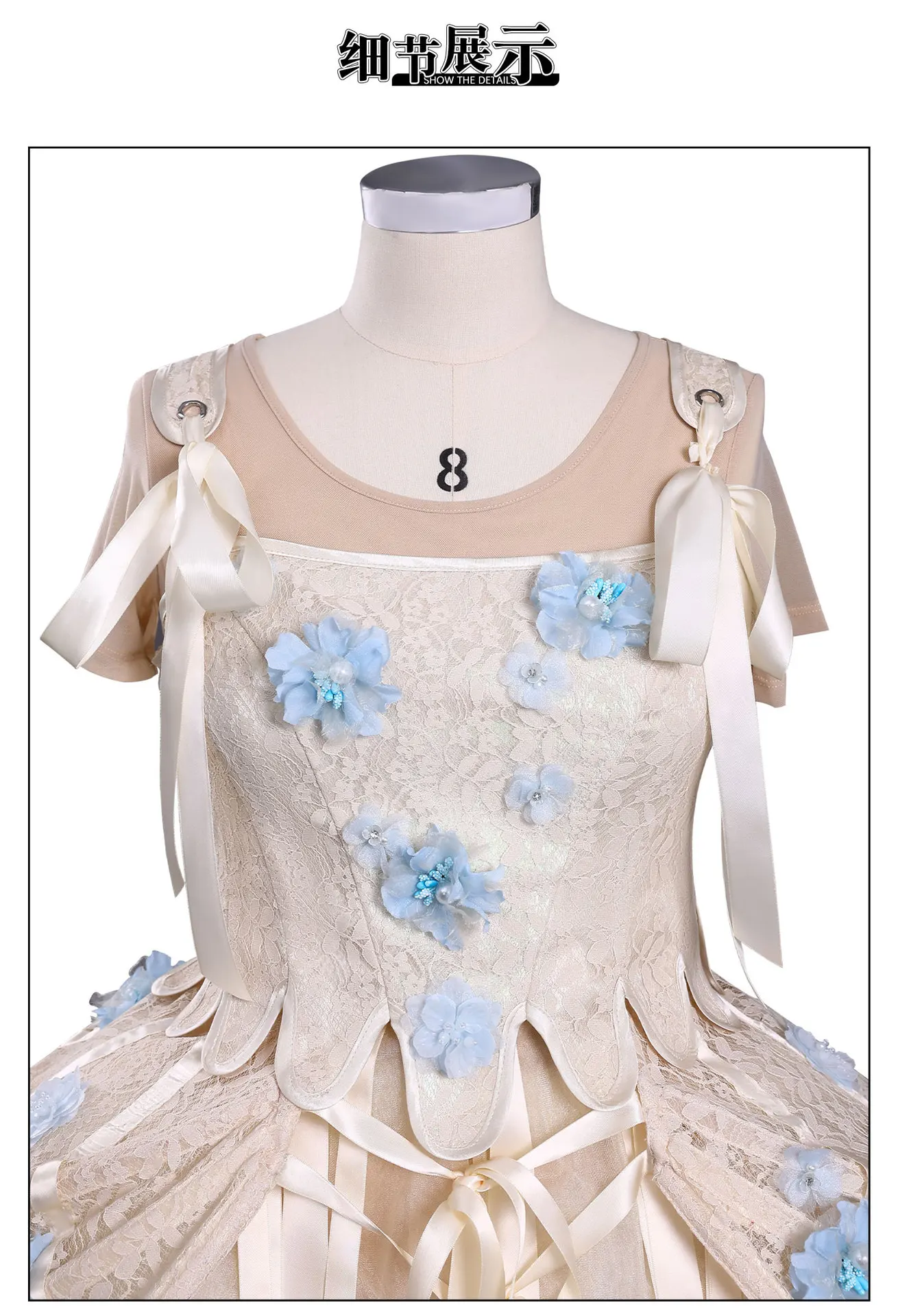 Wednesday Werewolf Girl Enid Cosplay Costume Flower Decoration