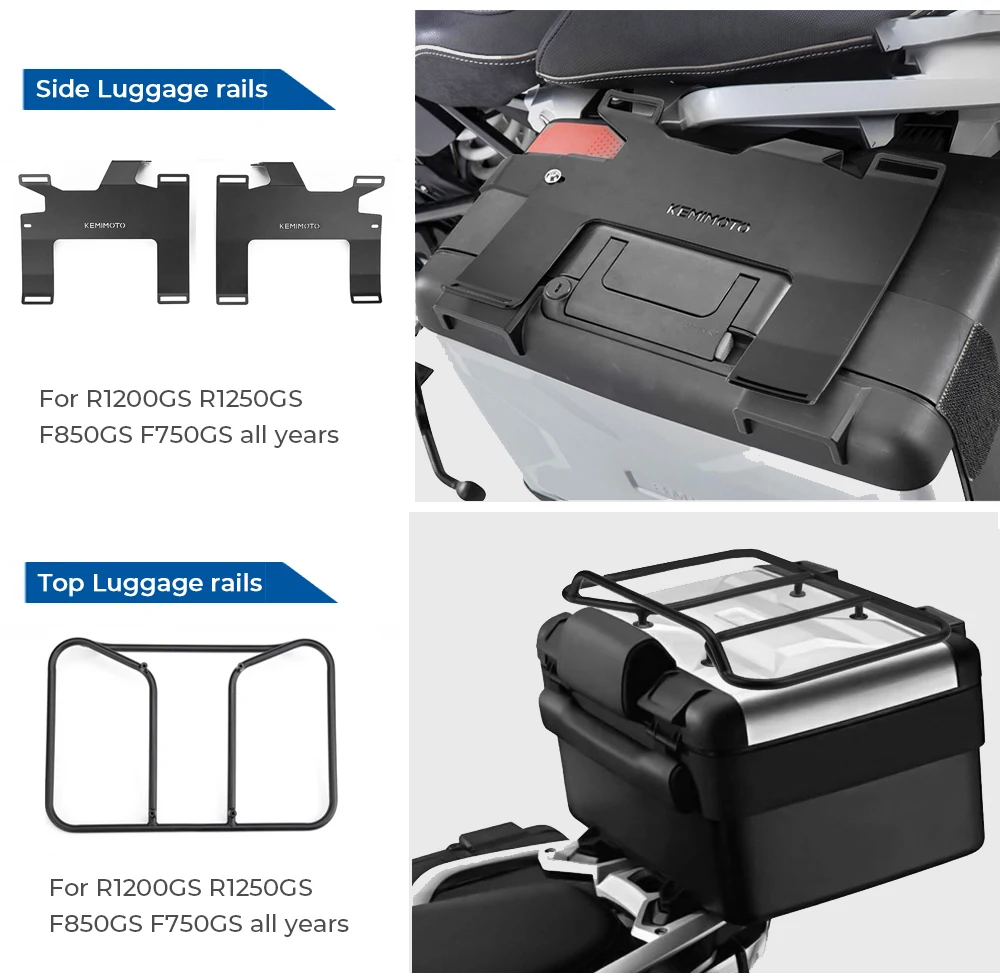 Luggage Rails For BMW Vario case For R1200GS R1250 GS R1200GS F 850GS R1250GS LC ADV Adventure Luggage Racks Vario Cases 2022