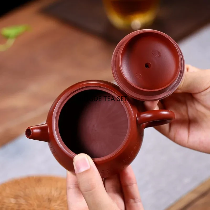 160ml Yixing Yixing Yixing Purple Clay Teapot Classic Raw Ore Dahongpao Teapot Household Follicular Teapot