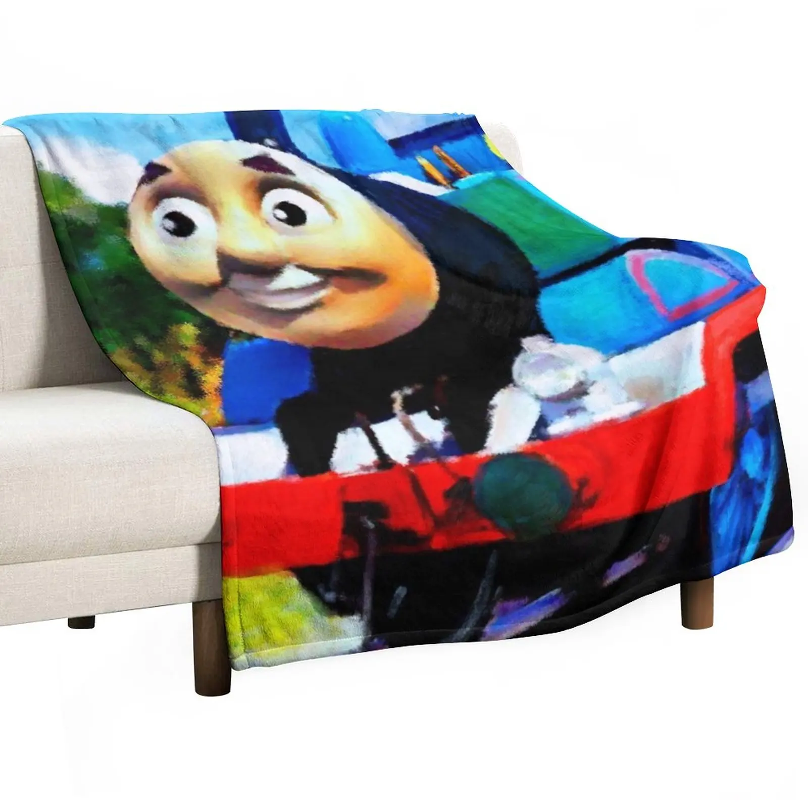 

Thomas Says Hi Throw Blanket Furry Blankets Soft Big Blanket bed plaid Decorative Blankets