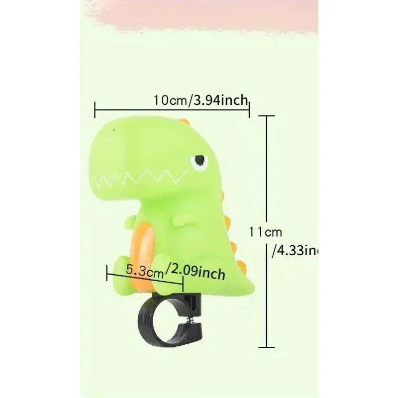 Air Cheering Horn Cartoon Dinosaurs Unicorn Air Horn Children Balance Bike Scooter Bell Super Loud Bicycle Bell Bicycle Accessories