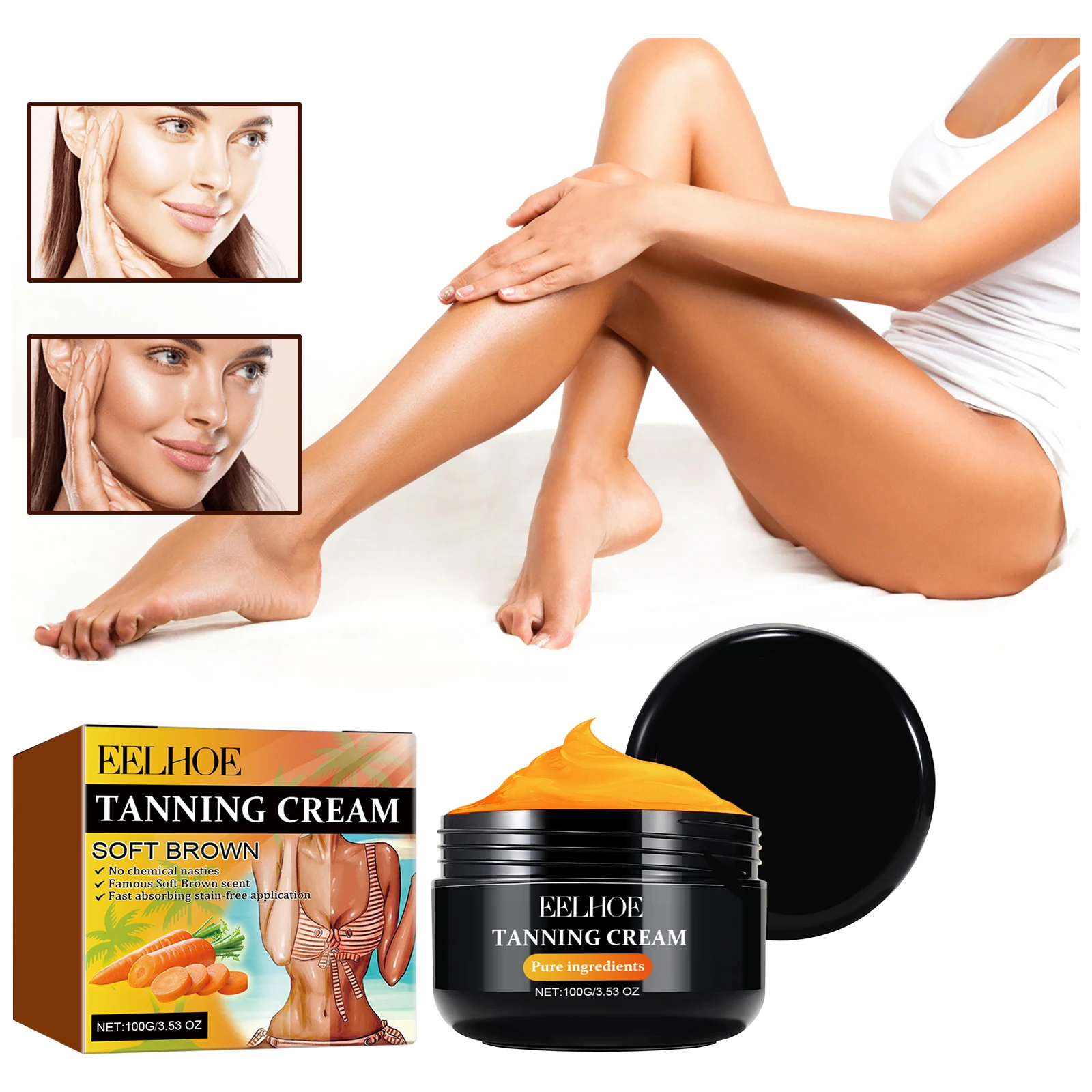 Natural sunshine color, making your skin more textured and radiant