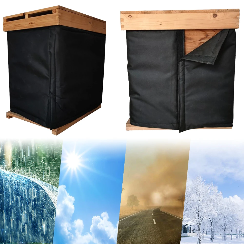 75.2 X 23.5 Inches 600D Oxford Winter Beehive Wrap Windproof Winter Bee Hive Protection Cover Beekeeping Supplies