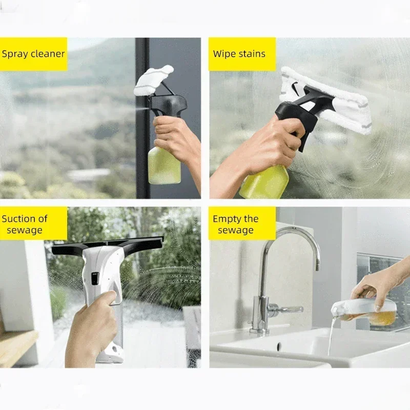 Karcher WV1 Windows Cleaner Robot Window Cleaning Tool  Strong Suction High Efficiency LED Power Visual Machine Myjka Do Okien 5