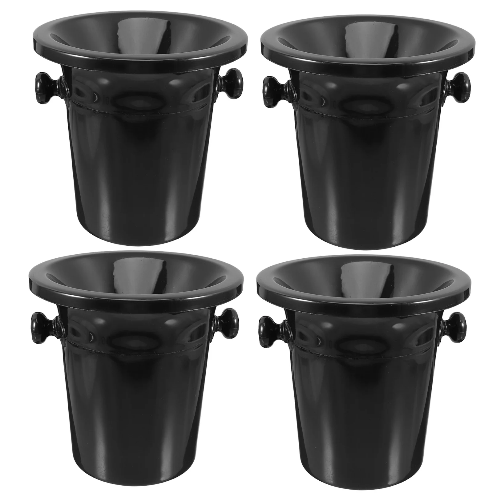 Spit Barrel Double Ears Wine Spittoons Ice Buckets Western Spitting Barrels Plastic Tasting Accessories Round Glasses