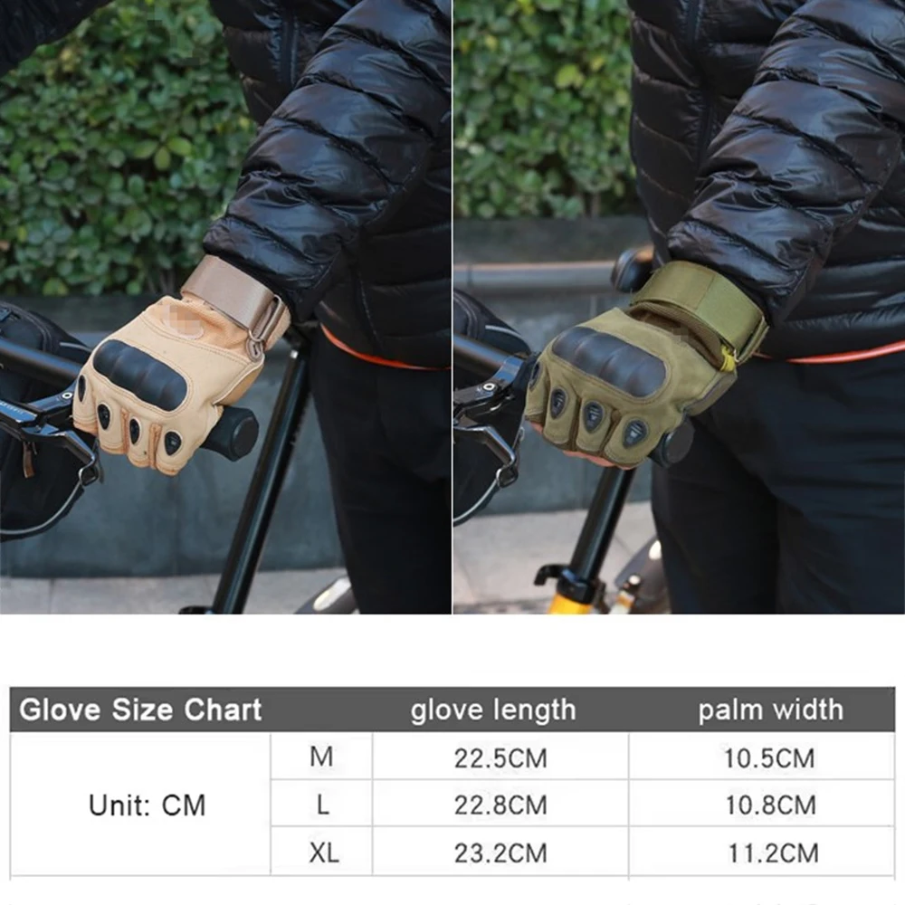 Cycling Gloves Tactical Gloves Warm Gloves Leather Gloves Winter Outdoor Tactical Gloves Thickened Warm Motorcycle Riding Cycling Gloves Men's Touch Screen Padded Cold Cotton Windproof