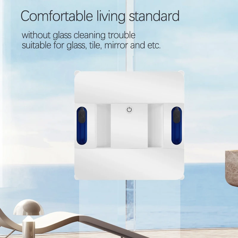 Ultrathin Robot Window Vacuum Cleaner Two Sides Water Spray Electric Glass Limpiacristales Window Washer Remote & App Control 5