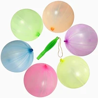 2/10pcs Large Punch Balloons Party Favors Kids Big Punching Ball Latex Bounce Balloon with Rubber Band Outdoor Toy Birthday Gift 2