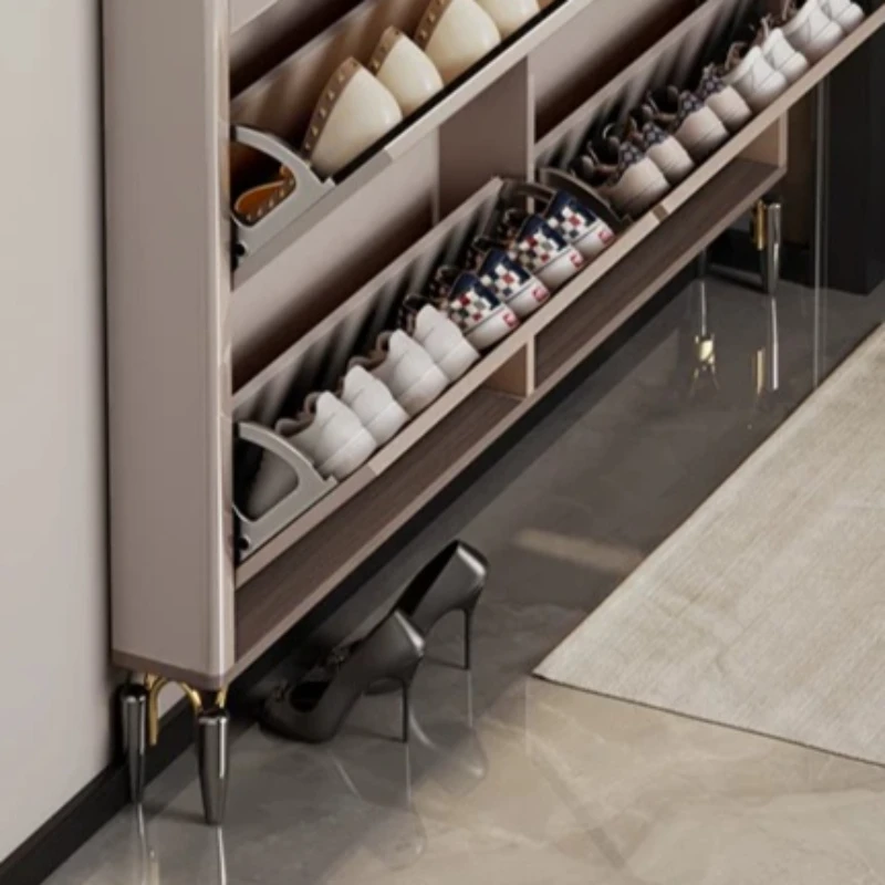 Scarpiera Salvaspazio di Lusso con Divisori Nascosti, Mobile Contenitore per Scarpe, Organizzatore di Scarpe Piccolo, Arredamento per la Casa - immagine 5