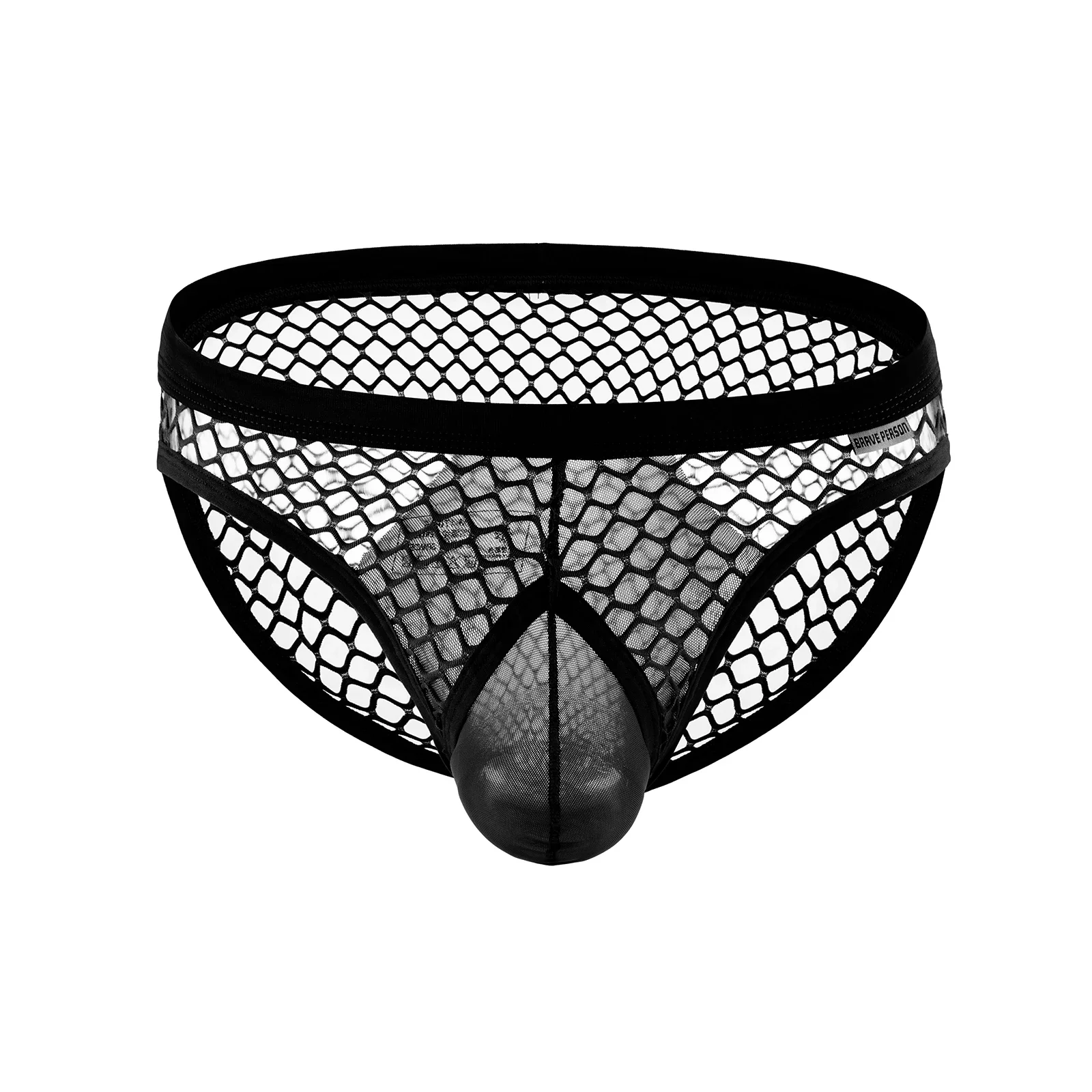 

Penis Fishnet Underpants Pouch Mens Hollow Underwear Mesh Slips Sexy Through Transparent Briefs Bikini See Panties