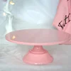 Pink Color Wedding Cake Stands 12 Inch Birthday Cake Stand Baking Cupcake Tools Fondant Display Cake Plates Bakeware Dinnerware 4