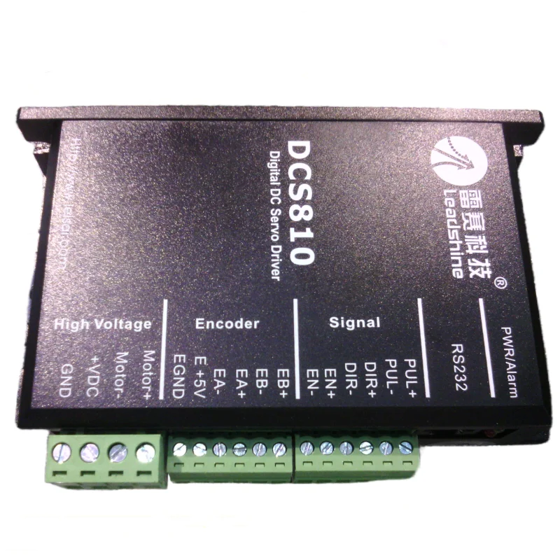 Leadshine DC servo driver DCS810 work 24-80 VDC out 1A to 20A suitable for DCM50207/DCM50205 motor