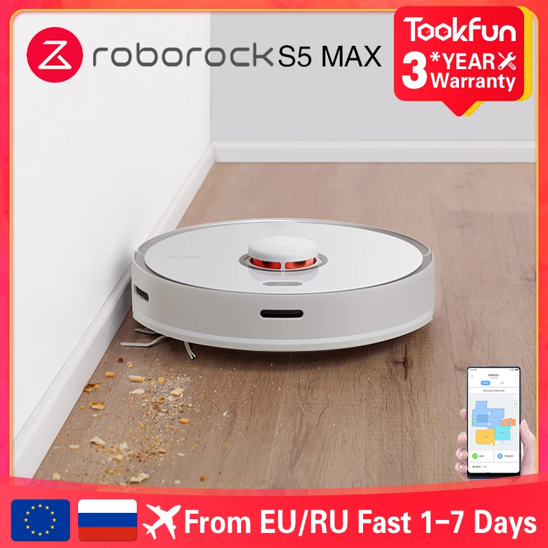 2021 Roborock S5 Max Robot Vacuum Cleaner Automatic Smart Planned