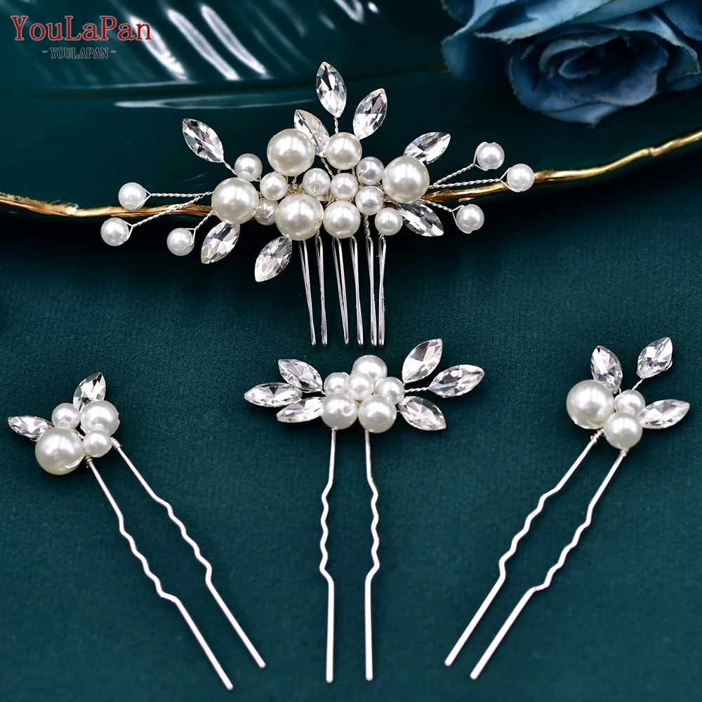 

YouLaPan Rhinestone Hair Comb Bridal Hair Accessories Wedding Headpiece Women Handmade Headwear Banquet Party Jewelry HP591