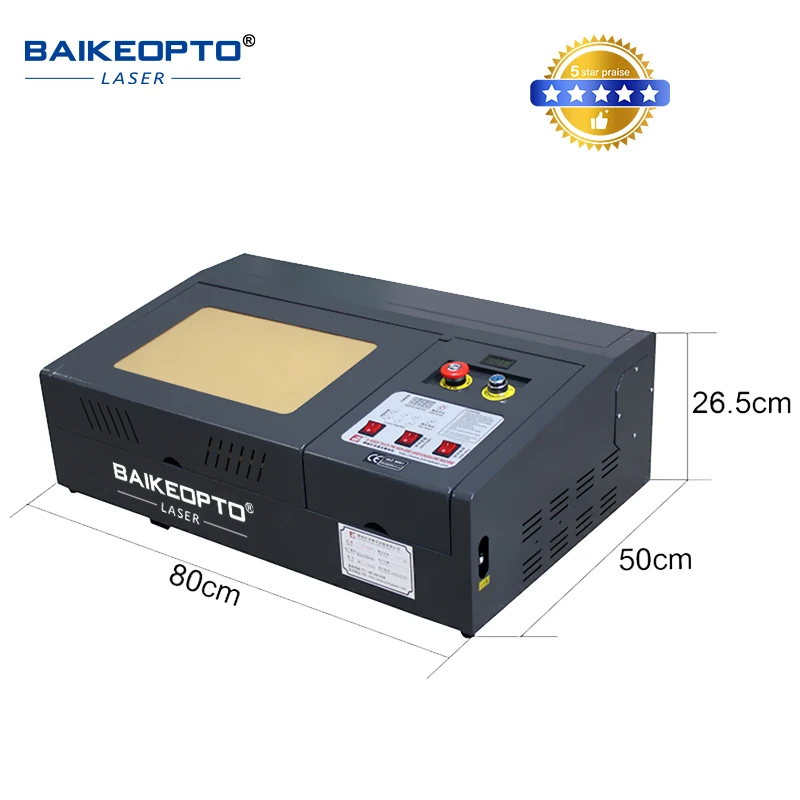 40W/50W Mini Portable CO2 Laser Marking Machine Desktop CO2 laser marker for Wood Plastic Glass 2