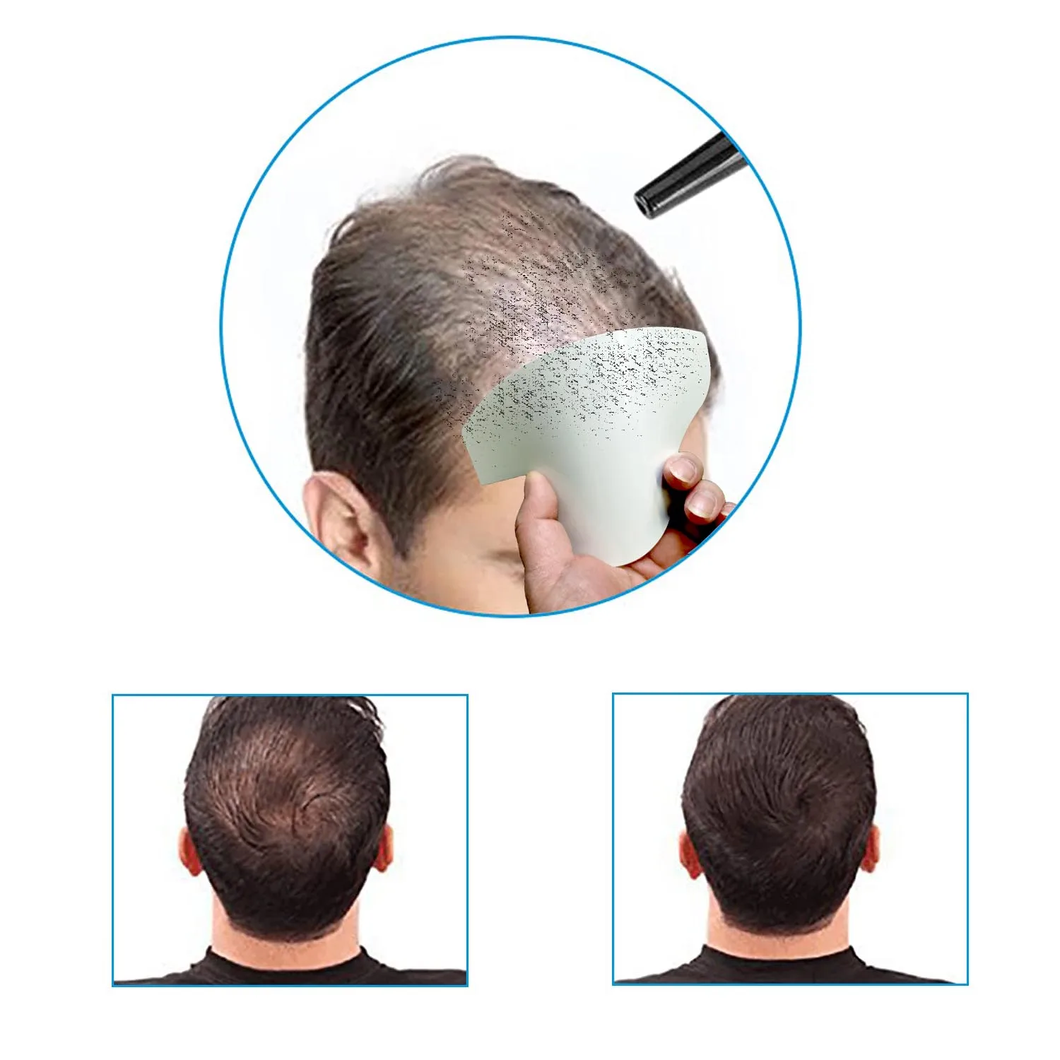 Description Picture 5 of itemHairline Enhancement Card Beard Fiber Dense Optimization Board Spray Board Haircut Styling Card Hair Styling Tools For Barber