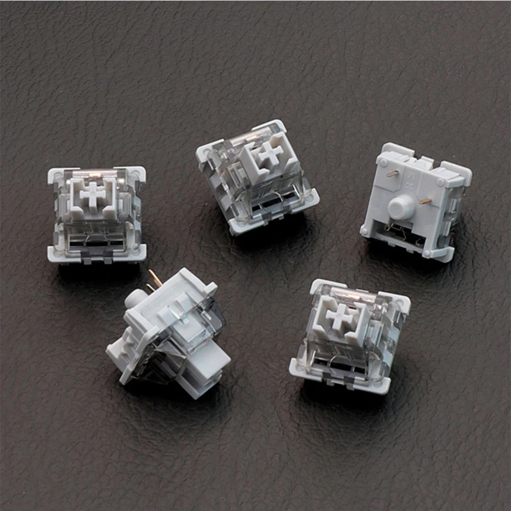 Leobog-interruptor Teclado Mecânico Interruptores Lineares Cinza Custom 3pin Teclado Gaming Faça Você Mesmo mx Rgb Hot-swap Switch v3 - Imagem 4