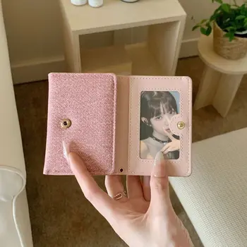 Portacarte Portatile con Fiocco Ricamato, Portafoglio in Pelle PU Ricamata, Portamonete in Denim, Portacarte Multiplo alla Moda per Ragazze