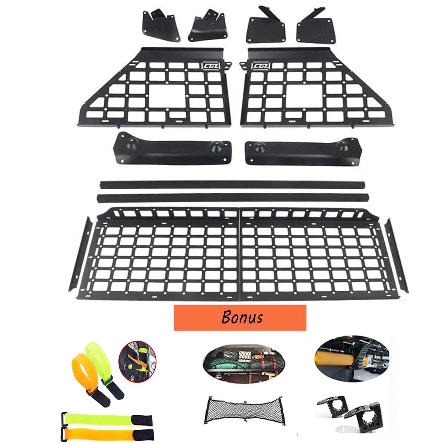 For Ford Explorer 20112019 Rear Trunk Shelf Cargo Organizer Modular Storage Racks Molle Panels