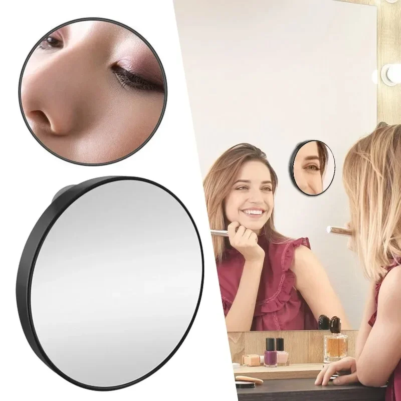 Magnifying Mirror 5X/10X/15X Magnifying Mirror Suction Cup Round Cosmetics Makeup Mirror Shaving Bedroom Compact Magnification Vanity Mirrors