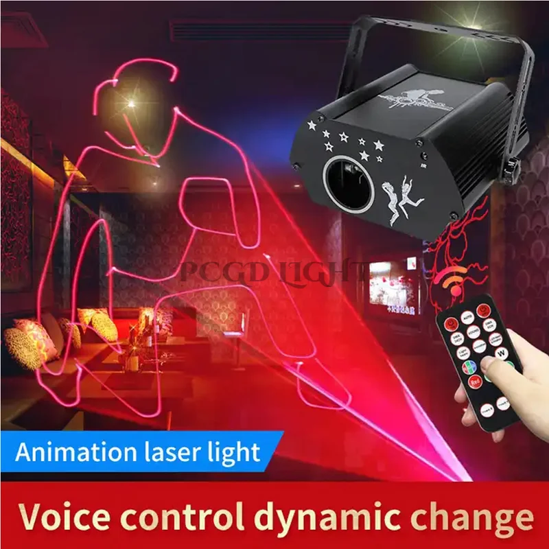 Led Anime pattern laser light dj rgb DMX christmas decorations star light projector fairy light for holidays wedding show party