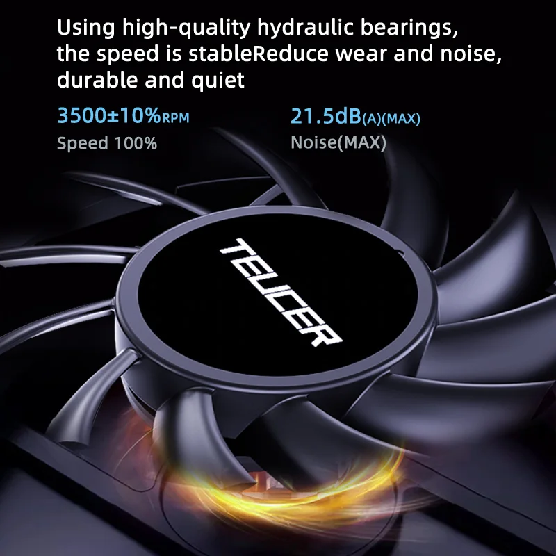 6010 6cm DC 12V 3Pin Cooling Fan with Big 4Pin Power Supply Noiseless Hydraulic bearing 3500 RPM Computer PC CPU Case ventilator