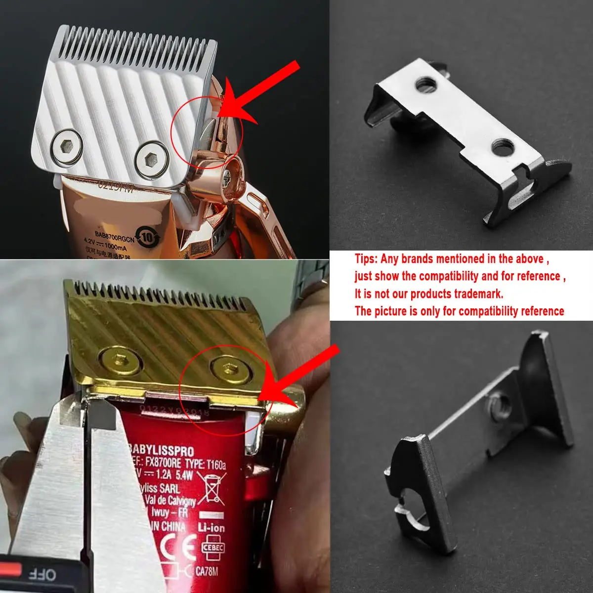 wahfox ajustar lever base para babilonia clipper fx870 series cabelo clipper parts 01