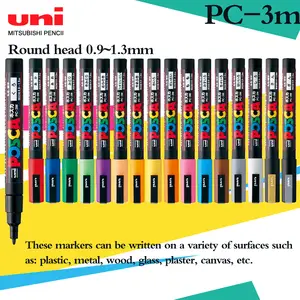 Japan Posca Marker Pen Set Non-Toxic Utilies Escolares Used On Multiple  Materials Paper Cloth Glass Canvas Ceramic Plastic Safe - AliExpress