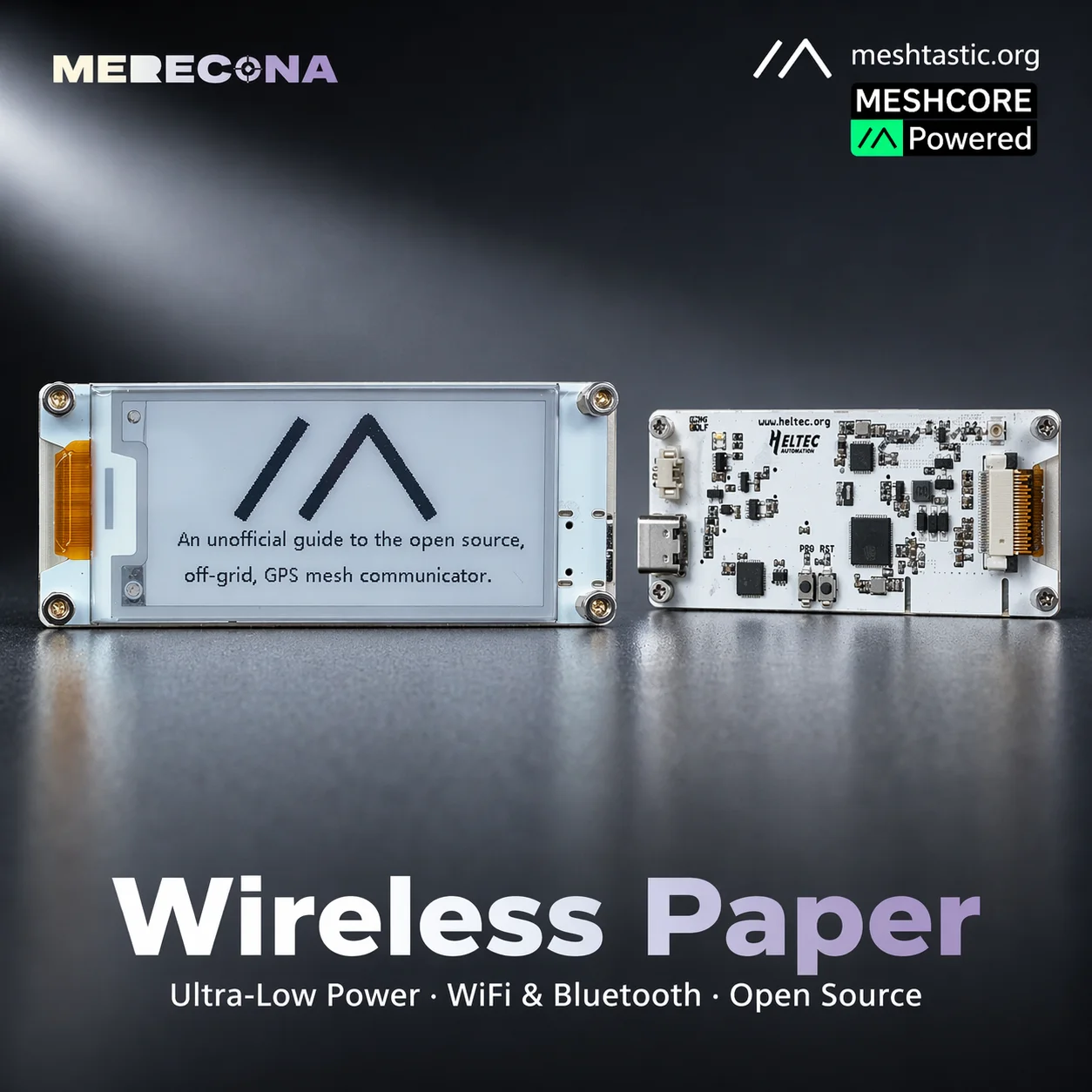 헬텍 무선 페이퍼 메쉬스타틱 ESP32 Eink 디스플레이 블루투스 SX1262 LoRa 및 WiFi 스마트 가격표 전자 선반 라벨