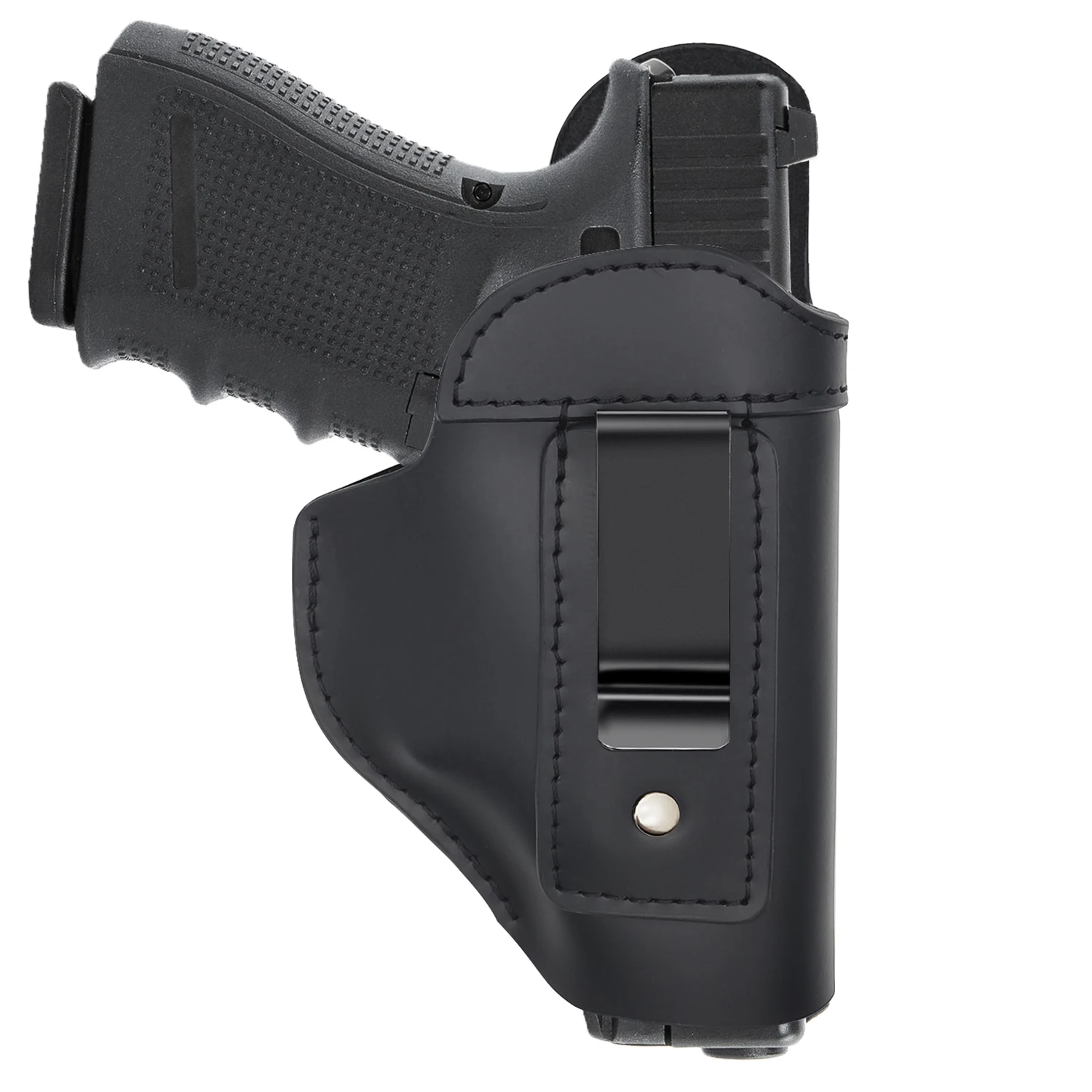 

Natural Bull Hide Leather IWB Concealed Holster for Glock 17 19 22 23 32 33 43 P365 Ruger Security 9 Springfield XD & XDS Taurus