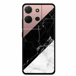 Stylish Black Marble Silicone Phone Cover - Fashionable and Protective TPU Shell for TCL K33 K32 (R03.CH.1)