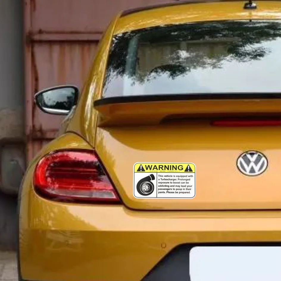 Adesivo Di Avvertimento Per Auto - Italia