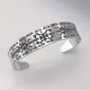 Q0KE 10 Pcs Stainless Steel Bracelet Blank Cuff Bangle Blank DIY Leather Cuff Bangles Jewelry Making for Birthday Presents 3