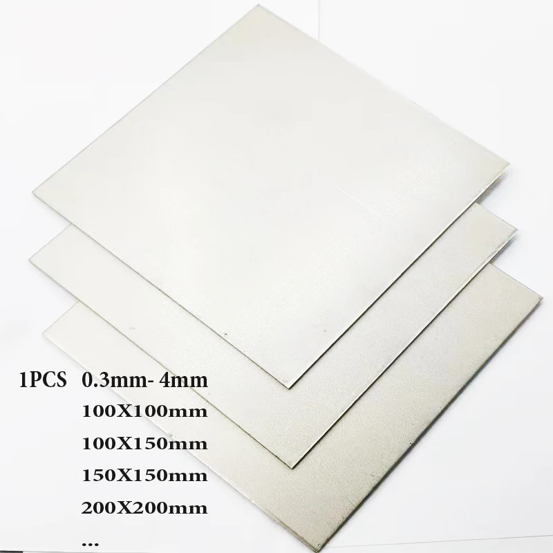 1pcs GR2 Ti Sheet Plate 0.3mm- 4mm Titanium Titan Alloy Sheet100X100/100X150/150X150/200X200 |