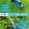 21V Electric Hedge Trimmer 2 IN 1Cordless Rechargeable Household Garden Grass Shrub Scissors Power Tool Fit Makita 18V Battery 2