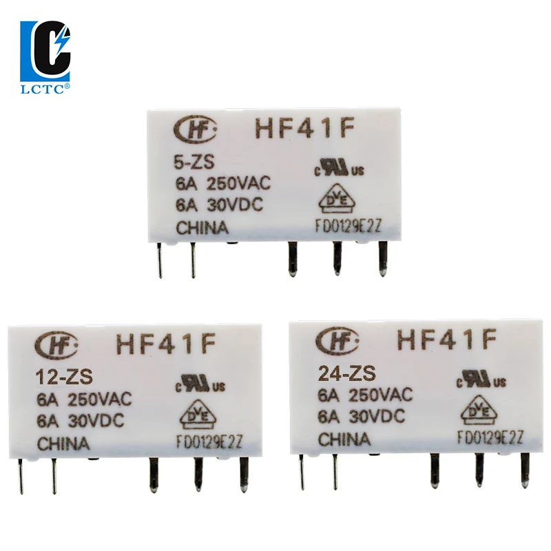 Высокочастотное реле 41F-5-ZS 41F-12-ZS 41F-24-ZS 5В 12В 24В ZS сверхтонкое силовое реле 5-контактное реле 6А (art.: 3920bfb93ed43) - 3920bfb93ed43