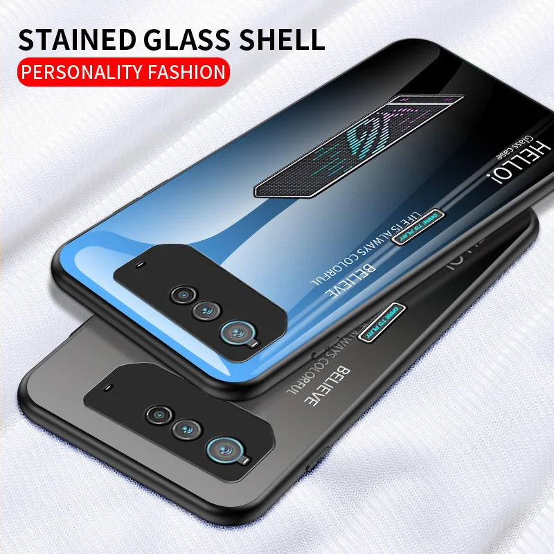 Armor PC For Asus ROG Phone 6 6D Glass Case Mirror Hard Protective