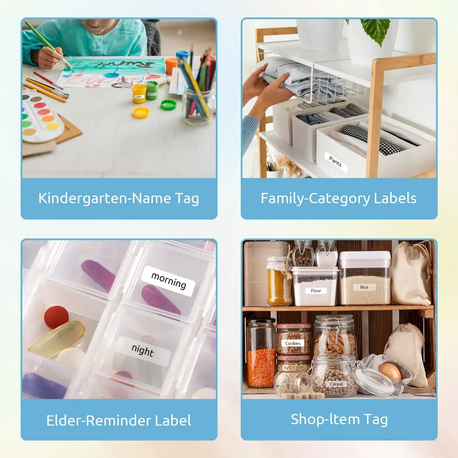 0.47" x 1.57" Transparent Labels Thermal Stickers High Quality 160PCS/Roll Compatible With D30 Label Makers For Office Supplies