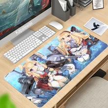 Anime Azur Lane Gaming Mouse Pad Anime Accessories Carpet Mause Gamer Keyboard Kawaii Desk Mat Pads Large PC Cabinet Table Mat