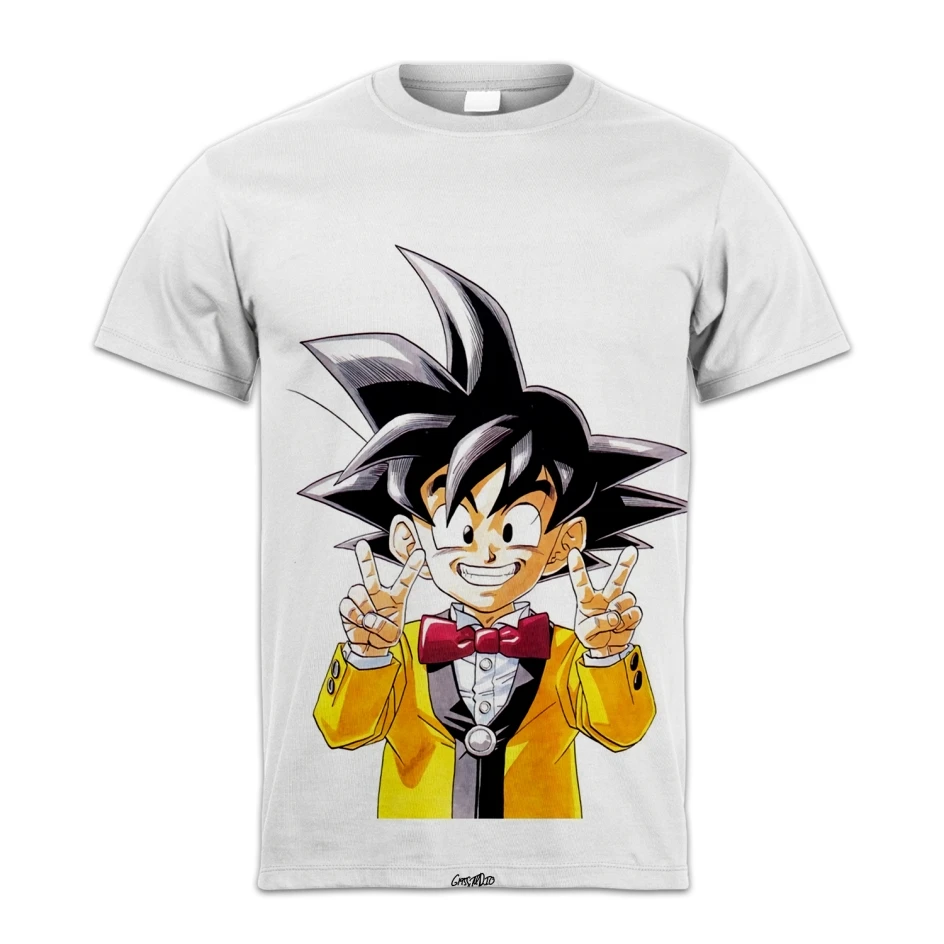 

Two Yuan Cartoon Cartoon Printed Pattern Seven Dragon Ball Printed Design Creative Top Teen Student Plus Size T-shirt Trend