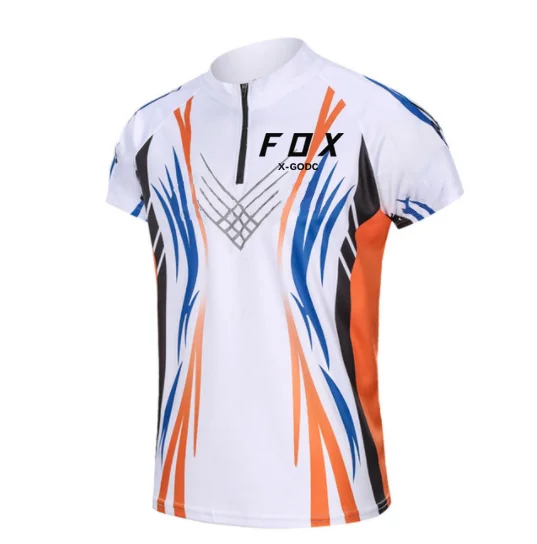 

2023 The New X-GODC FOX Fishing Jersey Short Sleeves Male Coat Shirt Cycling Outdoor Sports Wear Casual Outdoor