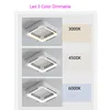 Ceiling Light With Fans Invisible Bladeless Remote Control NO Blades DC LED Circulator Decoration Bedroom Living Room Lighting 2