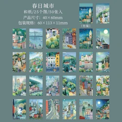 Spring Sticker Book for Scrapbooking and Decorative Journals - 50 Pages of Aesthetic DIY Inspiration (A)